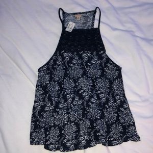 Flowy string strap tank top